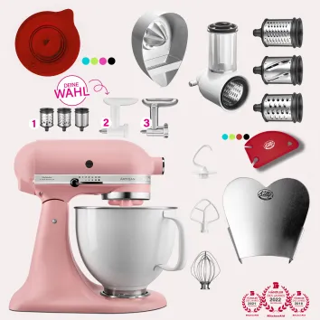 KitchenAid Artisan 4,8 Liter KSM156 Sallys Spar-Set mit...