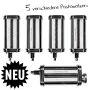 KitchenAid Artisan 4,8 Liter KSM156 Sallys Spar-Set Pasta Deluxe mit 5-teiligem Nudelwalzen-Set & Fleischwolf - ROSE WHITE Sonderedition