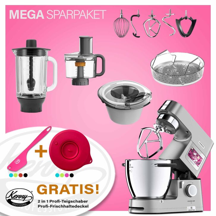 Kenwood Cooking Chef Silber XL Connect - Spar-Set Eisbereiter mit zweiter Kochschüssel