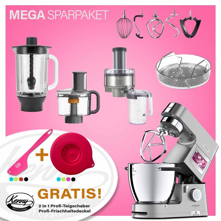 Kenwood Cooking Chef Silber XL Connect - Spar-Set Profi-Entsafter