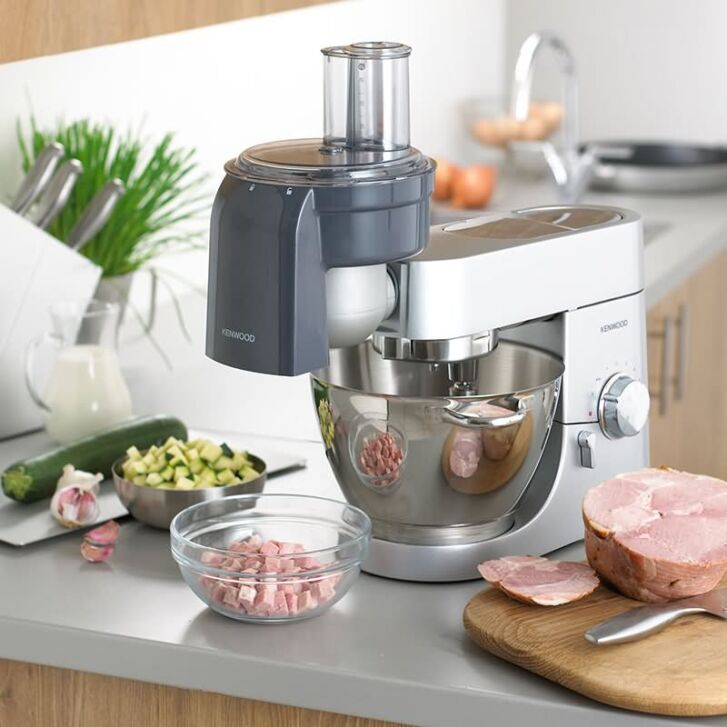 Kenwood Küchenmaschine Titanium Chef Patissier XL KWL90.594SI neustes Modell - Spar-Set Würfelschneider