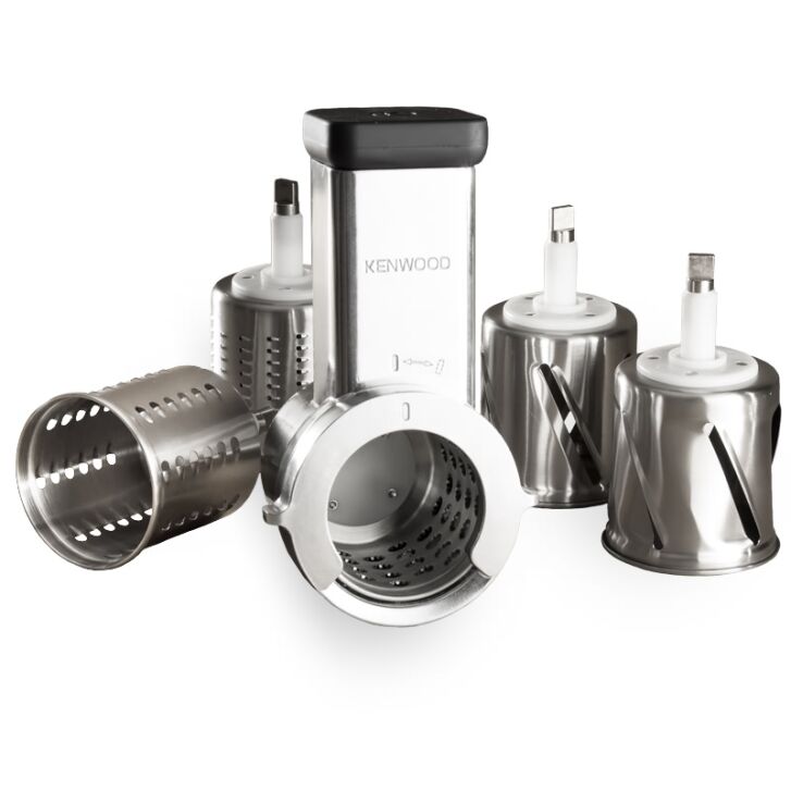 Kenwood Küchenmaschine Titanium Chef Patissier XL KWL90.594SI neustes Modell - Spar-Set Trommelraffel