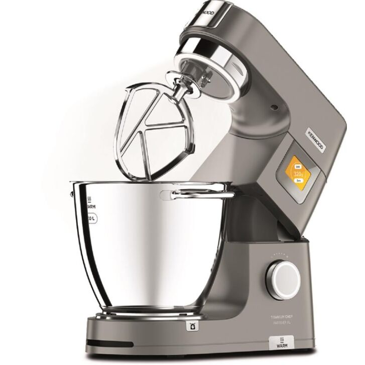 Kenwood Küchenmaschine Titanium Chef Patissier XL KWL90.594SI neustes Modell inkl. Waage & Beleuchtung