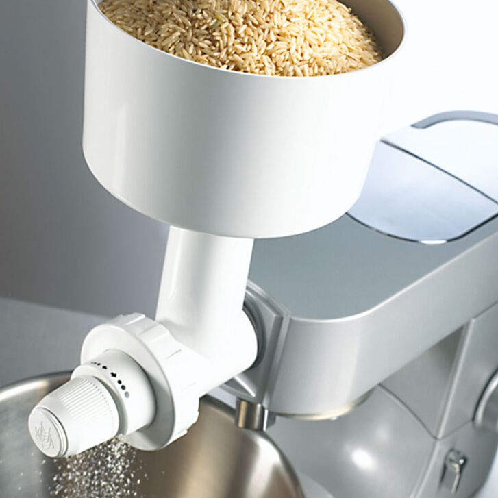 Kenwood Küchenmaschine Titanium Chef Patissier XL KWL90.594SI neustes Modell - Spar-Set Getreidemühle