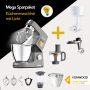 Kenwood Küchenmaschine Titanium Chef Patissier XL KWL90.594SI neustes Modell - Spar-Set Getreidemühle