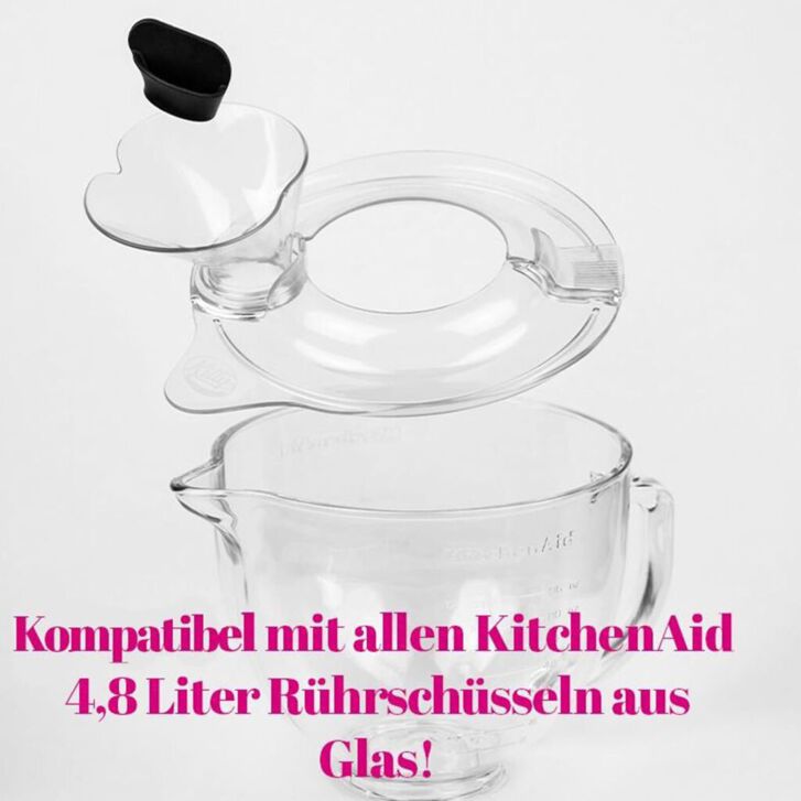 Kitty Professional Profi-Spritzschutz Zuhälter kompatibel mit KitchenAid 4,8 Liter Küchenmaschine