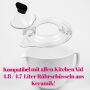 Kitty Professional Profi-Spritzschutz Zuhälter kompatibel mit KitchenAid 4,8 Liter Küchenmaschine