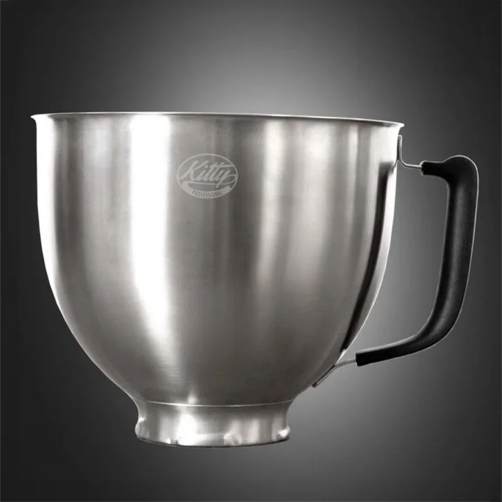 KitchenAid Classic Upgrade Pack: Kitty Professional Rührschüssel Super Bowl &  Kitty Professional Profi-Spritzschutz inkl.gratis Teigkarte