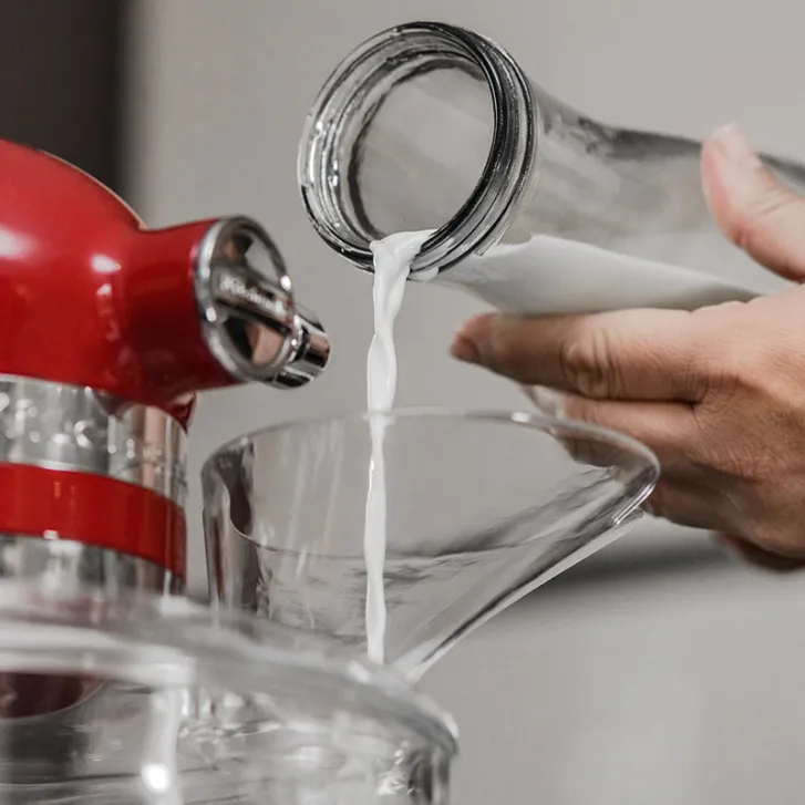 KitchenAid Classic Upgrade Pack: Kitty Professional Rührschüssel Super Bowl &  Kitty Professional Profi-Spritzschutz inkl.gratis Teigkarte