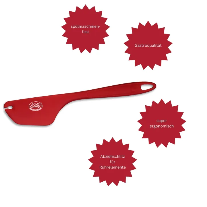 Kitty Professional 2 in 1 Teigschaber mit Kniff