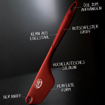 Kitty Professional 2 in 1 Teigschaber mit Kniff
