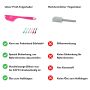 Kitty Professional 2 in 1 Teigschaber mit Kniff