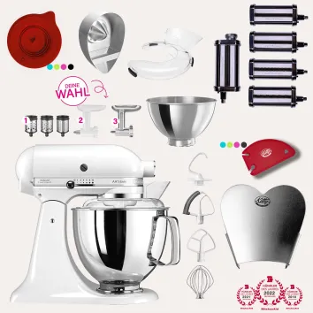 KitchenAid Artisan 4,8 Liter KSM175 Sallys Spar-Set Pasta...
