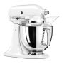 KitchenAid Artisan 4,8 Liter KSM175 Spar-Set Pasta Deluxe mit 5-teiligem Nudelwalzen-Set, Fleischwolf - WEISS