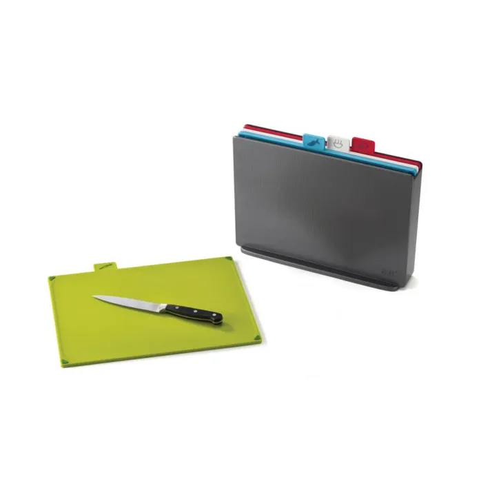 Original Joseph Joseph Schneidebrett-Set, 4-tlg. Index inkl. Messer