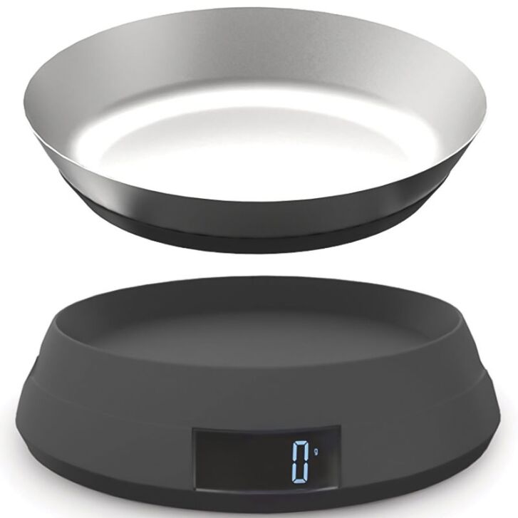 Original Joseph Joseph SwitchScale: 2 in 1 Digitalwaage mit Wendedeckel - GRAU