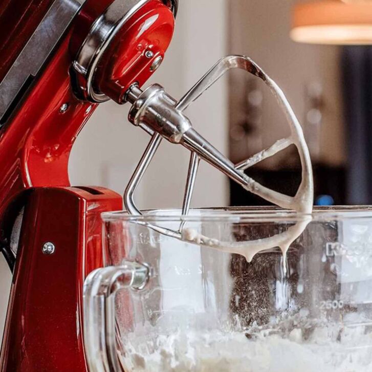 Kitty Professional Profi Edelstahl-Flachrührer Taifun kompatibel mit KitchenAid 4,3 / 4,7 und 4,8 Liter