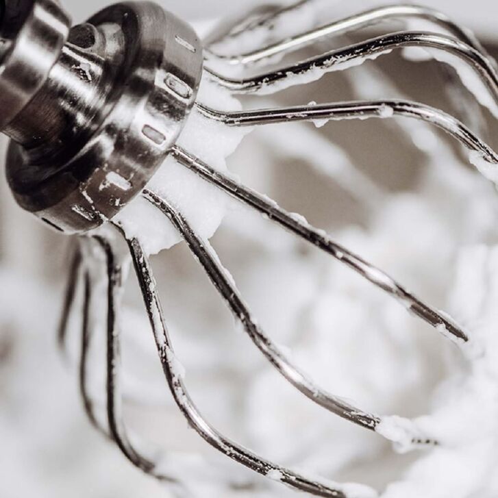 Kitty Professional Profi Edelstahl-Schneebesen Schaumschläger kompatibel mit KitchenAid 4,3 / 4,7 und 4,8 Liter