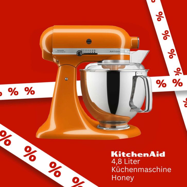 KitchenAid Artisan 4,8 Liter Küchenmaschine Modell KSM175 - HONEY
