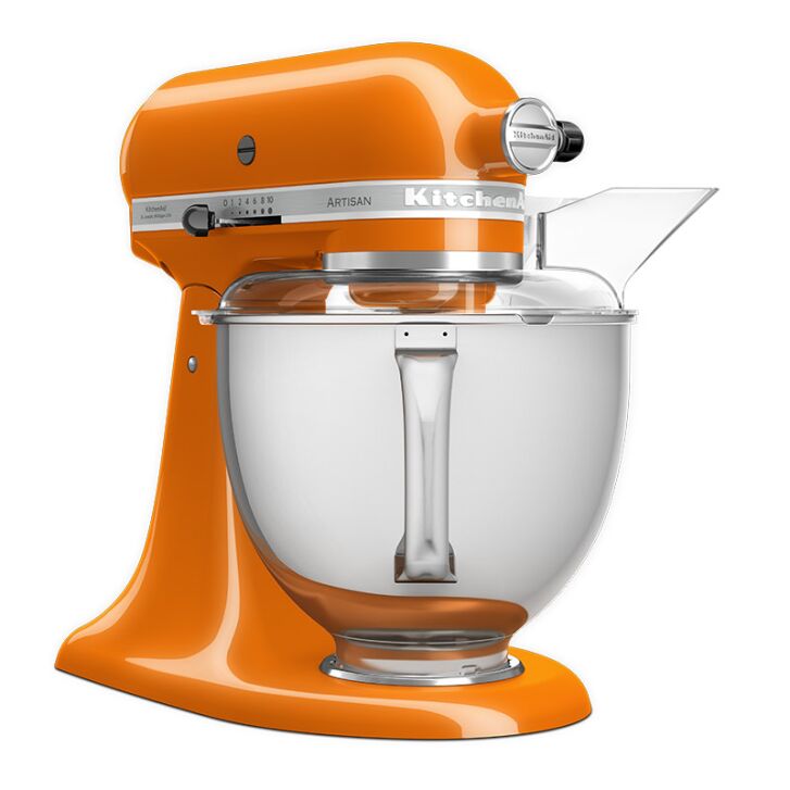KitchenAid Artisan 4,8 Liter KSM175 Sallys Spar-Set mit Sieb mit digitaler Waage & Fleischwolf - HONEY