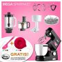 Kenwood Cooking Chef Black XL Connect - Sallys Spar-Set Getreidemühle mit zweiter Kochschüssel