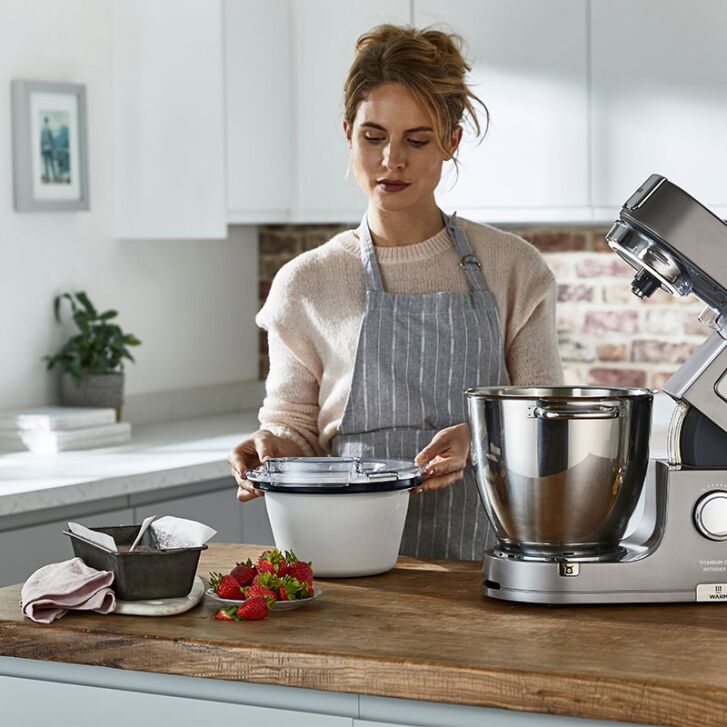 Kenwood Cooking Chef Black XL Connect - Sallys Spar-Set Eisbereiter mit zweiter Kochschüssel