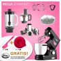 Kenwood Cooking Chef Black XL Connect - Spar-Set Raffeln mit Trommelraffel-Set und zweiter Kochschüssel