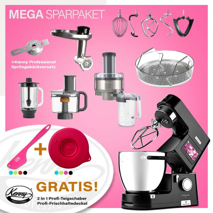 Kenwood Cooking Chef Black XL Connect - Spar-Set Profi-Entsafter mit zweiter Kochschüssel