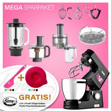 Kenwood Cooking Chef Black XL Connect - Spar-Set...