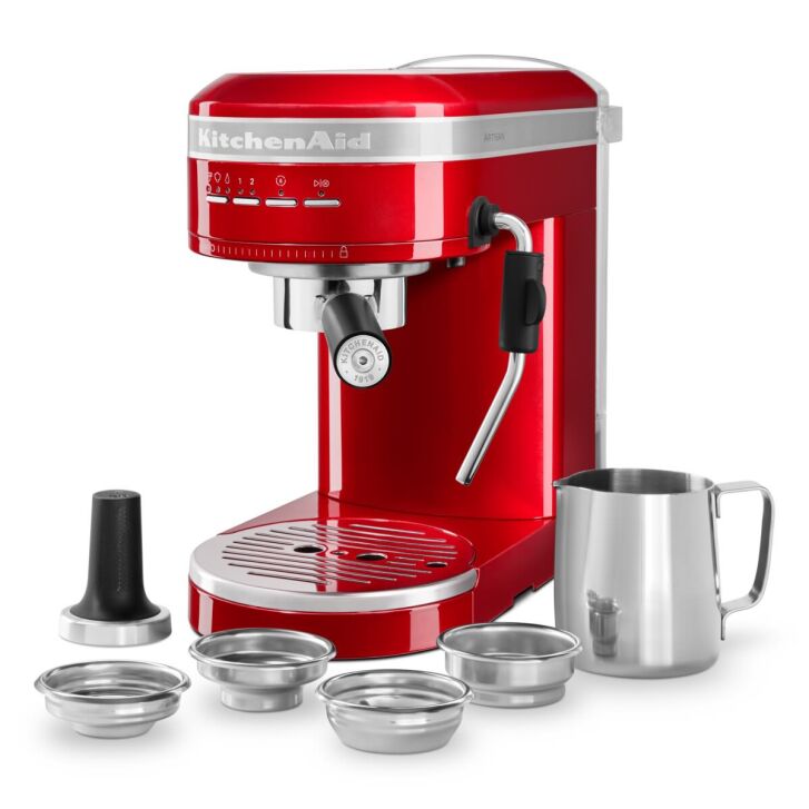 KitchenAid Artisan Espressomaschine, Siebträger, halbautomatisch LIEBESAPFEL ROT