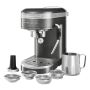 KitchenAid Artisan Espressomaschine, Siebträger, halbautomatisch MEDAILLON SILBER