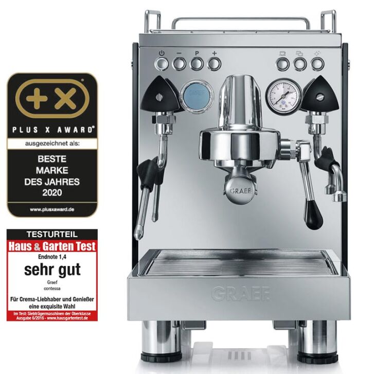 Graef Siebträgermaschine CONTESSA + Kaffeemühle | Espressomaschinen