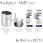 GRAEF Siebträger-Espressomaschine contessa ES1000EU2 mit GRAEF Kaffeemühle CM850 - Aluminium und Edelstahl - Gratis Zubehör