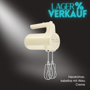 KitchenAid Handr&uuml;hrer, kabellos mit Akku Creme