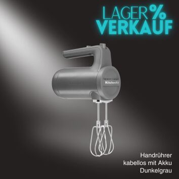 KitchenAid Handr&uuml;hrer, kabellos mit Akku Dunkelgrau