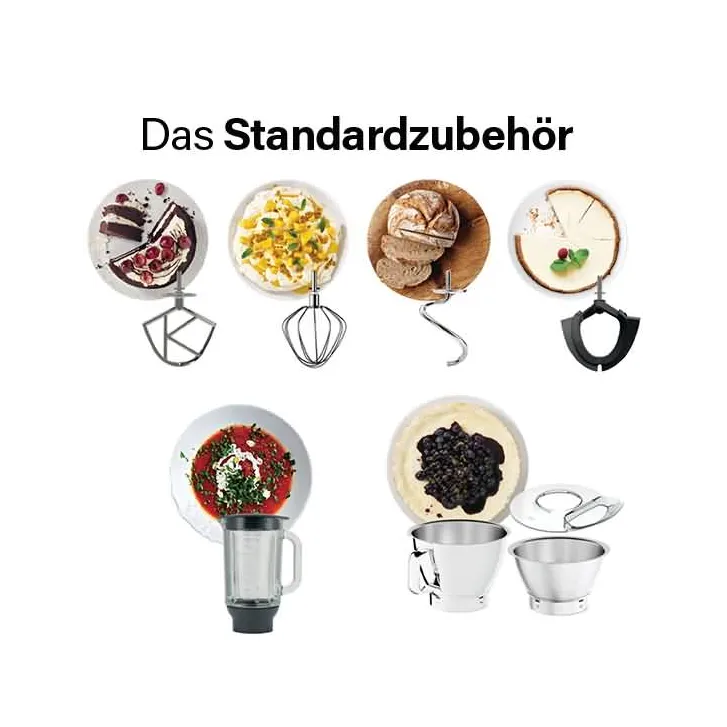 Kenwood Küchenmaschine Titanium Chef Baker Silber KVC85.594SI
