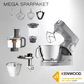 Kenwood Küchenmaschine Titanium Chef Baker Silber...