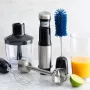 GRAEF Stabmixer HB802 Schwarz-Silber - kabellos - akkubetrieben - Edelstahl - Stufenlose Steuerung per Fingerdruck