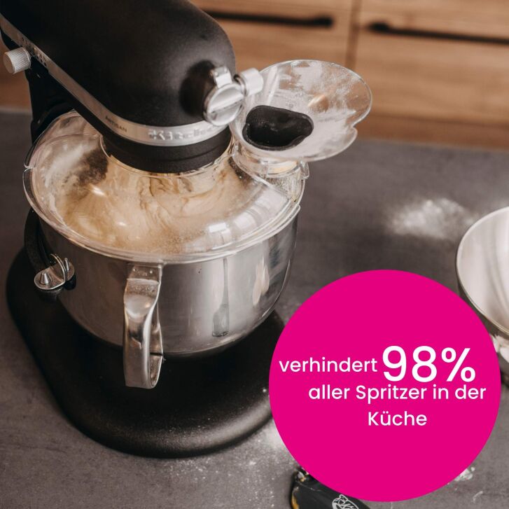 Kitty Professional Profi-Spritzschutz Zuhälter  kompatibel mit der KitchenAid 6,9 Liter Küchenmaschine