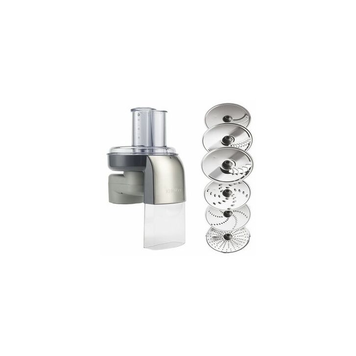 Kenwood Küchenmaschine Titanium Chef Baker Silber KVC85.594SI - Spar-Set Schnitzelwerk
