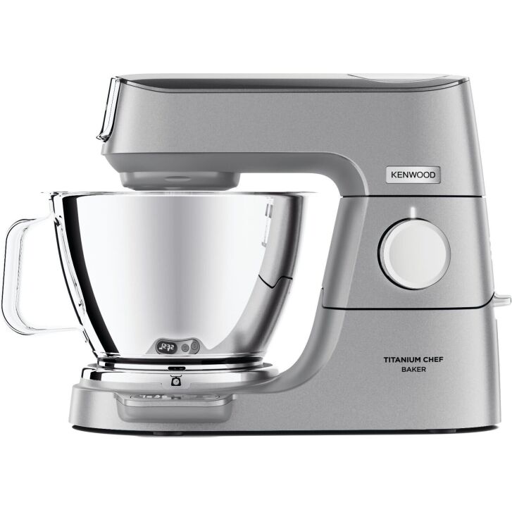 Kenwood Küchenmaschine Titanium Chef Baker Silber KVC85.594SI - Spar-Set Schnitzelwerk