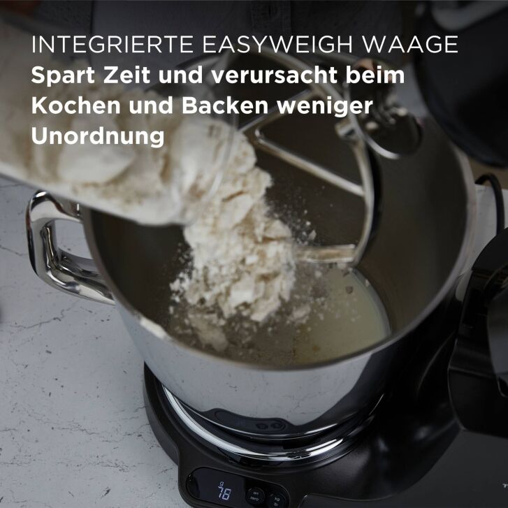 Kenwood Küchenmaschine Titanium Chef Baker XL Silber KVL85.224SI - Spar-Set Eisbereiter