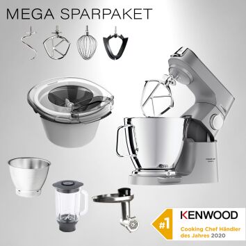 Kenwood Küchenmaschine Titanium Chef Baker XL Silber...