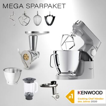 Kenwood Küchenmaschine Titanium Chef Baker XL Silber...