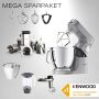Kenwood Küchenmaschine Titanium Chef Baker XL Silber KVL85.224SI - Spar-Set Trommelraffel