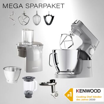 Kenwood Küchenmaschine Titanium Chef Baker XL Silber...
