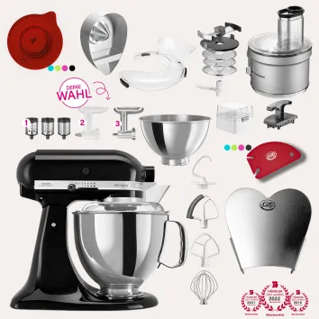 KitchenAid Artisan 4,8 Liter KSM175 Sallys Spar-Set mit...