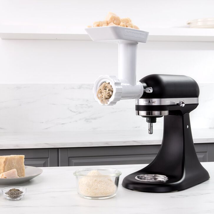 KitchenAid Artisan 4,8 Liter KSM175 Sallys Spar-Set mit Sieb mit digitaler Waage & Fleischwolf - ONYX SCHWARZ