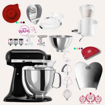 KitchenAid Artisan 4,8 Liter KSM175 Sallys Spar-Set mit...