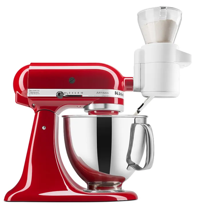KitchenAid Artisan 4,8 Liter KSM185 Sallys Spar-Set mit Sieb mit digitaler Waage & Fleischwolf - IMPERIAL GREY